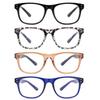 BOSAIL 4 Pairs Blue Light Blocking Reading Glasses for Men Women,Spring Hinge Readers,Fashion Computer Eyeglasses 1.5 view 1