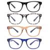 BOSAIL 4 Pairs Blue Light Blocking Reading Glasses for Men Women,Spring Hinge Readers,Fashion Computer Eyeglasses 1.5 view 2