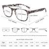BOSAIL 4 Pairs Blue Light Blocking Reading Glasses for Men Women,Spring Hinge Readers,Fashion Computer Eyeglasses 1.5 view 4