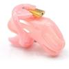 Chastity Device, Long Style Cbt Electro Sex E-Stim, Removable Urethral, Pink view 1