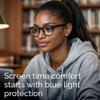 IBOANN 3 Pack Blue Light Blocking Glasses Women/Men, Fake Vintage Eyeglasses with Clear Lens ,Fashion Round Retro Frame, B117-29 Light Black&clear Blue&clear, M view 2