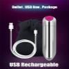 Strong Shock Waterproof Bullet Setting 10 Modes Pleasure Soft Toys for Women Men, Silicone Smooth Toys, Personal Bullet Massage Tool Mini Travel Small Size for Body Relax (Silver2) view 3