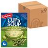 Batchelors Cup a Soup Cream Of Asparagus With Croutons Instant Soup, 4 Sachets Per 117 g Box (Total 9 Boxes = 36 Sachets) view 1