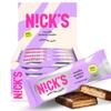 NICKS Protein Wafer Bars Vanilla | 25% Protein | 203 Calories | Low carb Biscuits Snack Bar No Added Sugar Gluten free (Multipack 24x40g) view 1