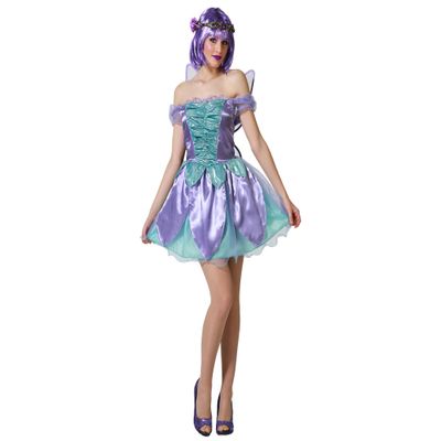 Atosa costume fairy purple woman adult medium