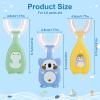 Pinenuts 3 Pack Kids U-Shaped Silicone Toothbrush, Whole Mouth Toothbrush for Kids Toddler Baby (2-6years, Colorful) view 2