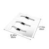 Baokuan Plastic Clear Dental Chair Mat Cushion Foot Pad Dental Seat Unit Dustproof Cover Protector with Elastic Bands Clinic Supply view 3