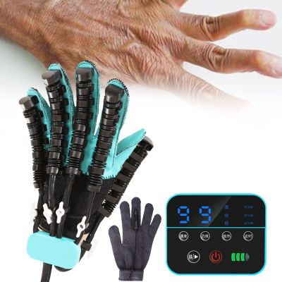 URJWAN Stroke Hemiplegia Rehabilitation Robot Gloves, for Relief Long-Term Hand Stiffness, Hand Splint Training Equipment, Finger Straightening Protector,L-Right hand