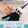 URJWAN Stroke Hemiplegia Rehabilitation Robot Gloves, for Relief Long-Term Hand Stiffness, Hand Splint Training Equipment, Finger Straightening Protector,L-Right hand view 4