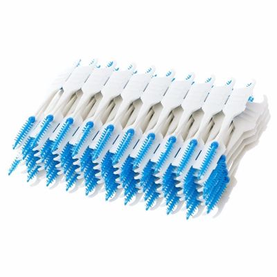 CADENABEAR interdental brushes 120/200Pcs Double Floss Head Hygiene tooth floss (Color : 200pcs, Size : Taille unique)