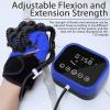 BEESOM Hand Rehabilitation Robot Gloves, Stroke Hand Therapy Equipment, Mirror Therapy for Hemiplegia Finger Trainer, Finger and Hand Function Rehabilitation,Blue-Left-L view 3