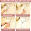 AHANDMAKER Wedding Gown Corset Kit Zipper Replacement Adjustable Fit Satin Corset Back Kit Lace up, for Formal Prom Dress (Champagne) view 3