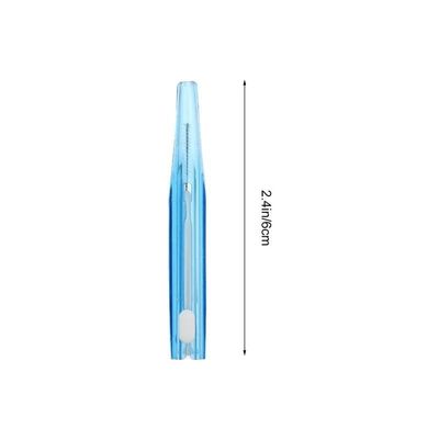 CADENABEAR interdental brushes 60pcs Interdental Brush Interdental Picks Toothbrushes Push-Pull Teeth Cleaning Brushes Oral Care Teeth Cleaner tooth floss (Color : Blue 0.7mm, Size : Taille unique)
