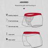 XSION Men's Magnetic Therapy Underwear Health Mesh Comfort Boxer Briefs Breathable Inner Pants Improving Male Power (Color : 3PCS, Size : 4XL) view 3