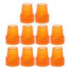 10pcs Crutch Tip, 19mm Rubber Crutch Tip, Universal Walking Cane Tip, Heavy Duty Walking Cane Replacement Tip (Orange) view 1