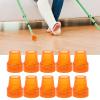 10pcs Crutch Tip, 19mm Rubber Crutch Tip, Universal Walking Cane Tip, Heavy Duty Walking Cane Replacement Tip (Orange) view 4