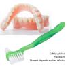 Denture Brush, Double Sided Plaque Remover Denture Cleaning Brush Safe for Your Daily Life (Green) view 2