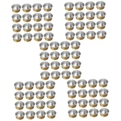 Beatifufu 125pcs Wax Bean Melting Bowl Aluminium Waxing Bowl for Hair Removal Melting Wax Container Aluminium Material and Use