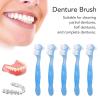 Denture Brush, Double Sided Plaque Remover Denture Cleaning Brush Safe for Your Daily Life (Blue) view 3