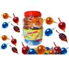 Hezvic Crazy Candy Factory Fruit Pops Tub 35ml each (44pcs) - Jelly Ice with Thank You Sticker Tik Tok Challenge Flavour Christmas Summer Birthday, 1300.0 gram view 2