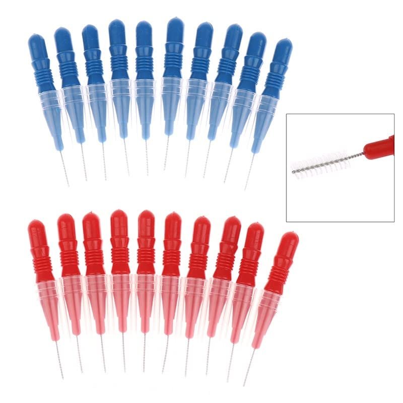 CADENABEAR interdental brushes 20Pcs Soft Interdental Brush Dental Flosser Massager Dental Care Interdental Brushes 55mm Tooth Pick Brush Teeth tooth floss
