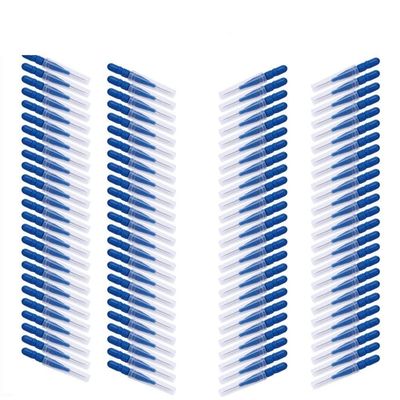CADENABEAR interdental brushes 100pc 0.7mm Toothpicks Dental Floss Flosser Oral Care Interdental Brush Brushes Tongue Cleaner Toothpick tooth floss (Color : Blauw, Size : Taille unique)
