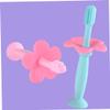 Kisangel 3pcs Silicone Training Toothbrush for Boy Girl Boys and Girls Protective Baffle for Oral Care view 3