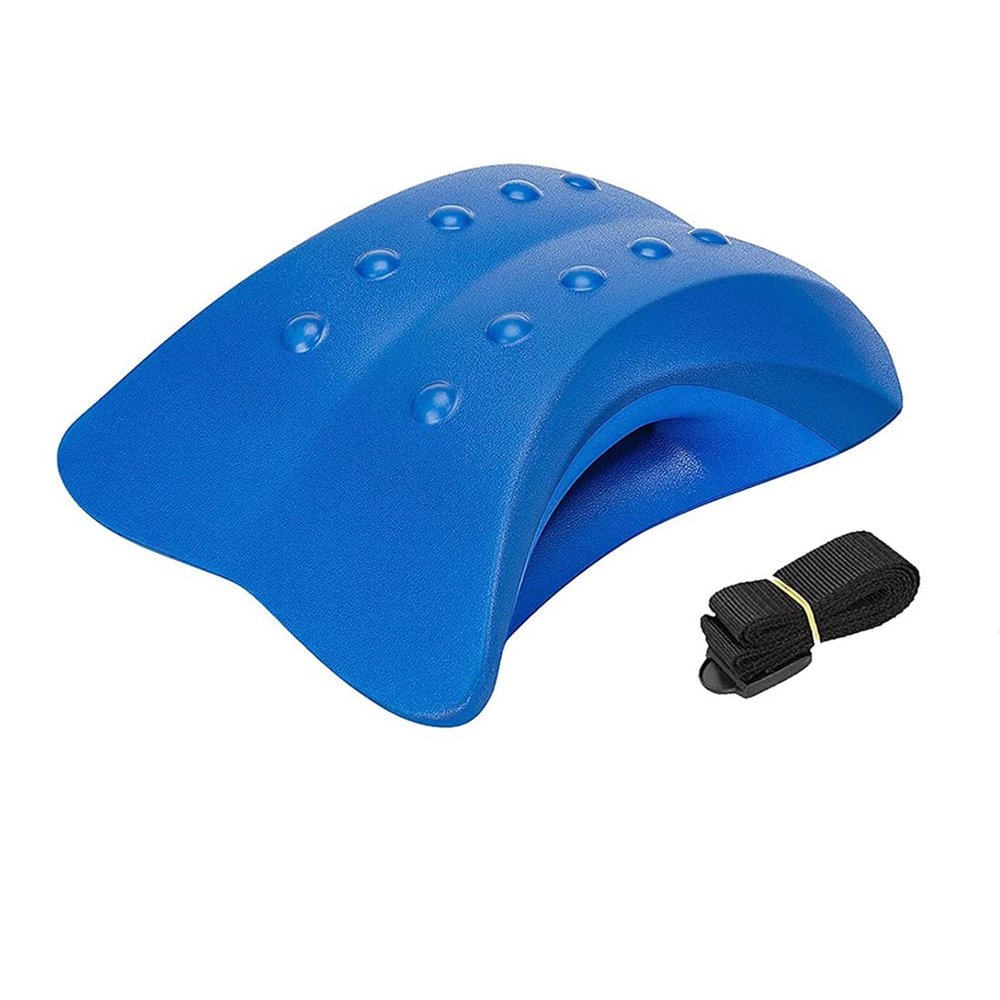 Lower Back Stretcher Foam Device,Lumbar Support Device, Spinal Deck,Lumbar Traction Cushion Blue