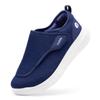 FitVille Mens Extra Wide Fit Diabetic Shoes Easy Close Adjustable Orthopedic Slippers for Swollen Feet Lightweight Walking Shoe, Blue, 8 UK X-Wide view 1
