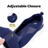 FitVille Mens Extra Wide Fit Diabetic Shoes Easy Close Adjustable Orthopedic Slippers for Swollen Feet Lightweight Walking Shoe, Blue, 8 UK X-Wide view 3