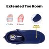 FitVille Mens Extra Wide Fit Diabetic Shoes Easy Close Adjustable Orthopedic Slippers for Swollen Feet Lightweight Walking Shoe, Blue, 9.5 UK X-Wide view 2