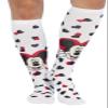 Cherokee Women's 10-15mmHg Compression Socks  Fun Print Knee Highs with Light Support, Soft Feel - PRINTSUPPORT, All My Heart, One Size view 1