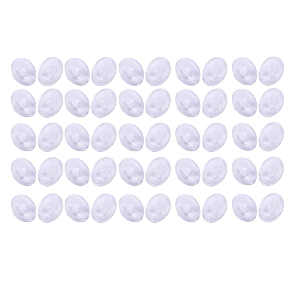 25 Pairs of Round Silicone Glasses in Nose Pads