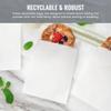 We Can Source It Ltd - 10" x 10" Paper Bags White Kraft for Sweets Food Sandwiches Grocery Gift - 200 Bags view 4