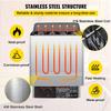 UIGJIOG Stainless Steel Electric Sauna Stove,Sauna Heater 3-9KW Dry Steam Bath Sauna Heater Stove 200V-240V with Internal Controller Sauna Room Home Hotel Spa Time Temp Adjustable,9KW view 2