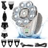 Electric Shaver Beard, 9D 6 in 1 Men's Shaver Bald Head Shaver with 9 Heads Professional Electric Shaver Bald Head Zero IPX7 Waterproof for Face Head Body Nose Ears view 1