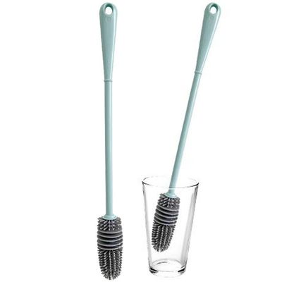 Silicone Cup Brush Long Handle Glass Cleaner Drink Wineglass Bottle Cup Scrubber Kitchen Cleaning Tool