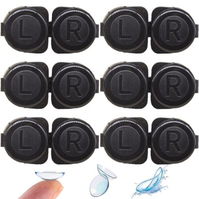 Bemvp Simple Contact Lens Case 6pcs Cute Eyewear Box Contact Lens Travel Box Container Accessories for Lenses