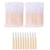 CADENABEAR interdental brushes 30 pcs Bamboo Handle Interdental Brushes Dental Floss Interdental Cleaners Toothbrush Toothpick Oral Care Tool tooth floss view 2