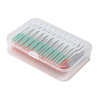 interdental brushes 160 pcs Double Head Dental Floss Interdental Toothpick Brush Brush Teeth Stick Dental Oral Care Toothpicks Floss Pick tooth floss ( Color : Multicolor , Size : Taille unique )