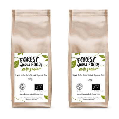 Organic Coffee Beans Fairtrade Espresso Blend - Forest Whole Foods (1kg)