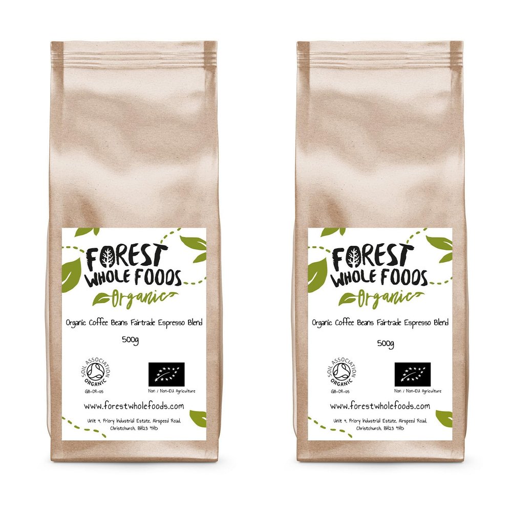 Organic Coffee Beans Fairtrade Espresso Blend - Forest Whole Foods (1kg)