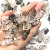 100gNatural Black Quartz Rutilated Stone Gravel Rock Crystal Hair Quartz Mineral Specimen Fish Tank Garden Decoration,100g 5-7mm view 1