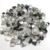 100gNatural Black Quartz Rutilated Stone Gravel Rock Crystal Hair Quartz Mineral Specimen Fish Tank Garden Decoration,100g 5-7mm view 2