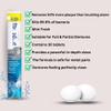 Denture Cleaning Tablets with Denture Box, Denture Adhesive and Brush Bundled with Glameno Toiletry Bag view 3