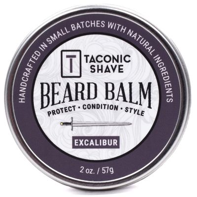 Taconic Shave. Conditioning Beard Balm for Men, Shines, Conditions, Holds & Smooths | All Natural Formulation. 2 Ounce Size (Excalibur)
