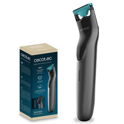 Cecotec Bamba PrecisionCare OneShave 2-in-1 Cordless Shaver and Clipper - 45 Minute Runtime, Stainless Steel Blades and Adjustable Comb