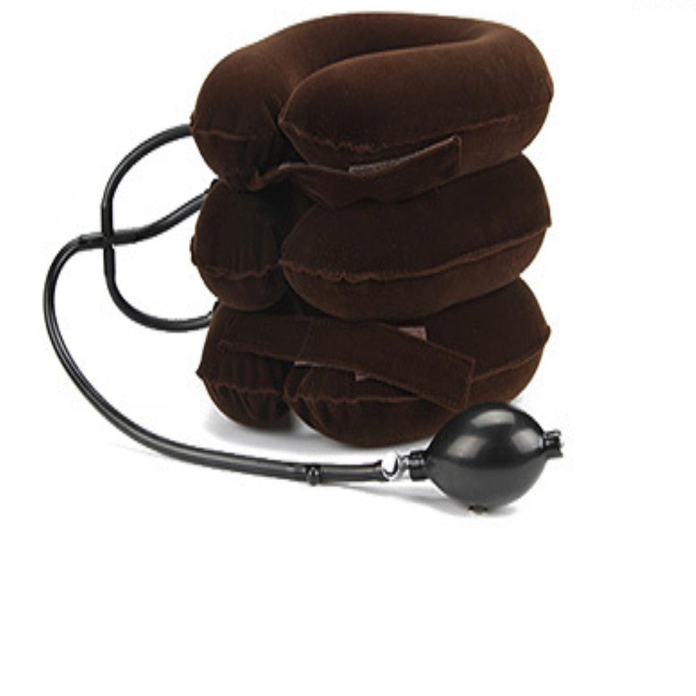 COOKOE Muscle relaxation Inflatable Air Cervical Neck Traction Device Soft Neck Collar Pillow for Pain Stress Relief Neck Stretcher