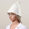 10X Sauna Hat Thicken Wool Felt Hair Protection Spa Sauna Accs For Bath Protection for sauna and banya lightweight white view 3