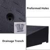 ALKEL Car Curb Ramp,Portable Heavy Duty Threshold Ramp for Wheelchairs, Cars Vehicles, Caravan, Skateboard, Motorcycle,Height 11cm view 2